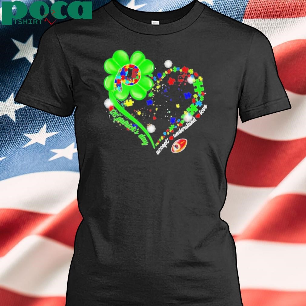 Heart St Patrick’s Day Accept Understand Love Washington Redskins shirt