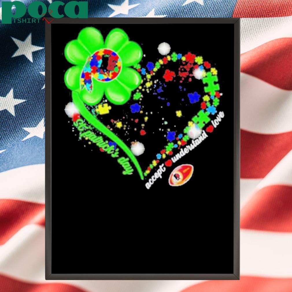 Heart St Patrick’s Day Accept Understand Love Washington Redskins shirt