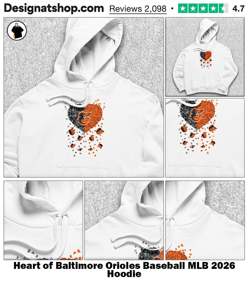 Heart of Baltimore Orioles Baseball MLB 2026 shirt