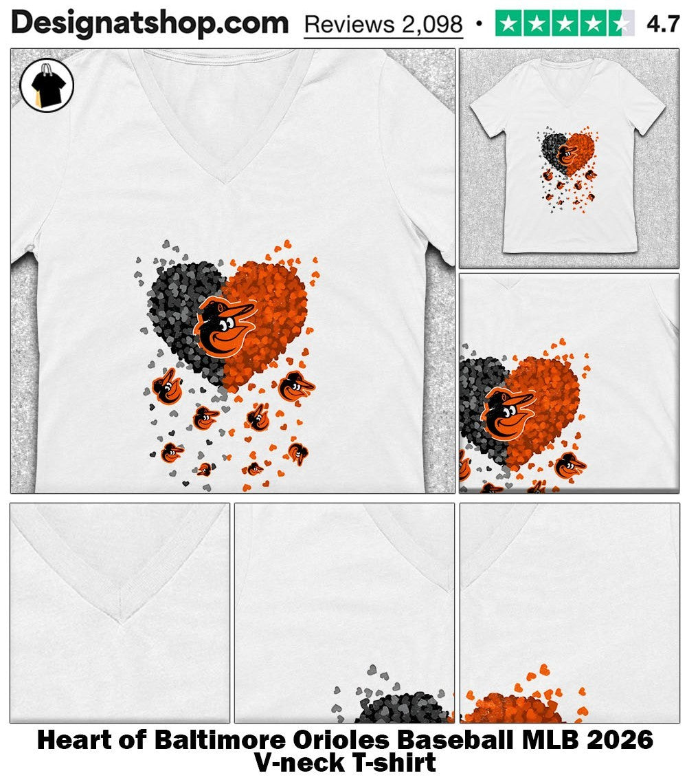 Heart of Baltimore Orioles Baseball MLB 2026 shirt