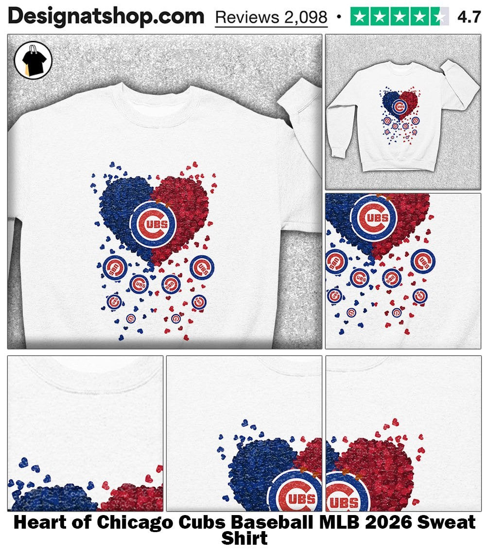 Heart of Chicago Cubs Baseball MLB 2026 shirt