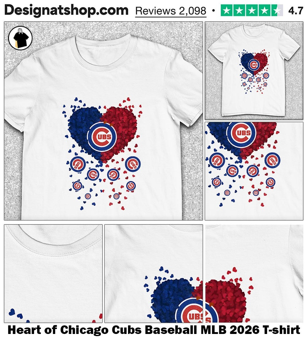 Heart of Chicago Cubs Baseball MLB 2026 shirt