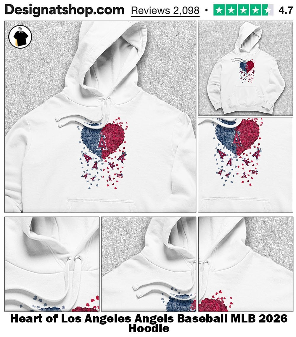 Heart of Los Angeles Angels Baseball MLB 2026 shirt