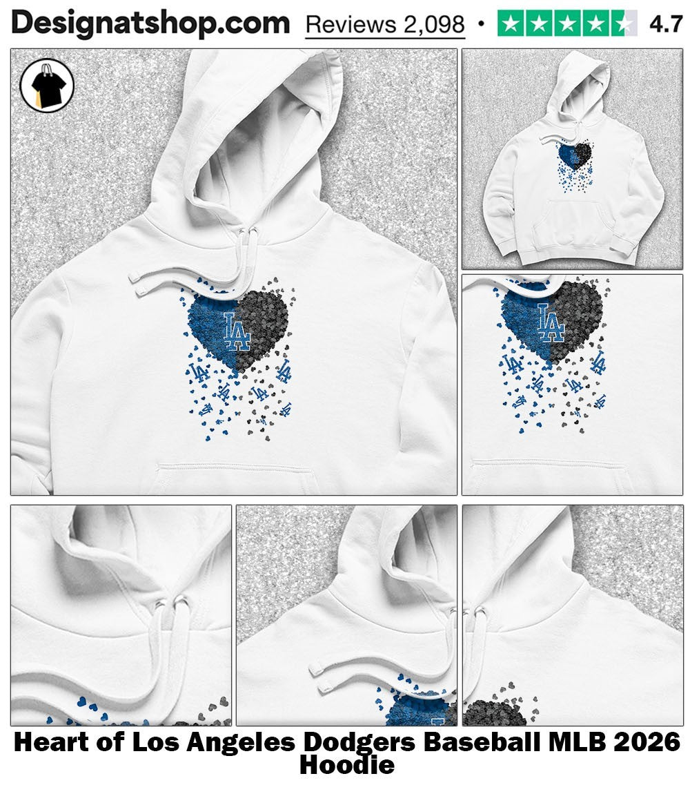 Heart of Los Angeles Dodgers Baseball MLB 2026 shirt