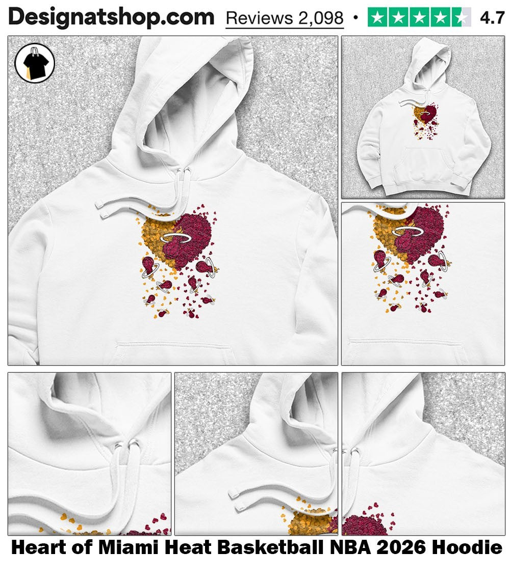 Heart of Miami Heat Basketball NBA 2026 shirt