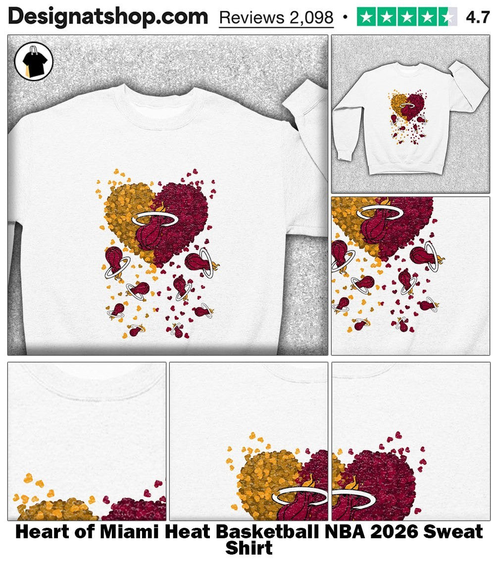 Heart of Miami Heat Basketball NBA 2026 shirt