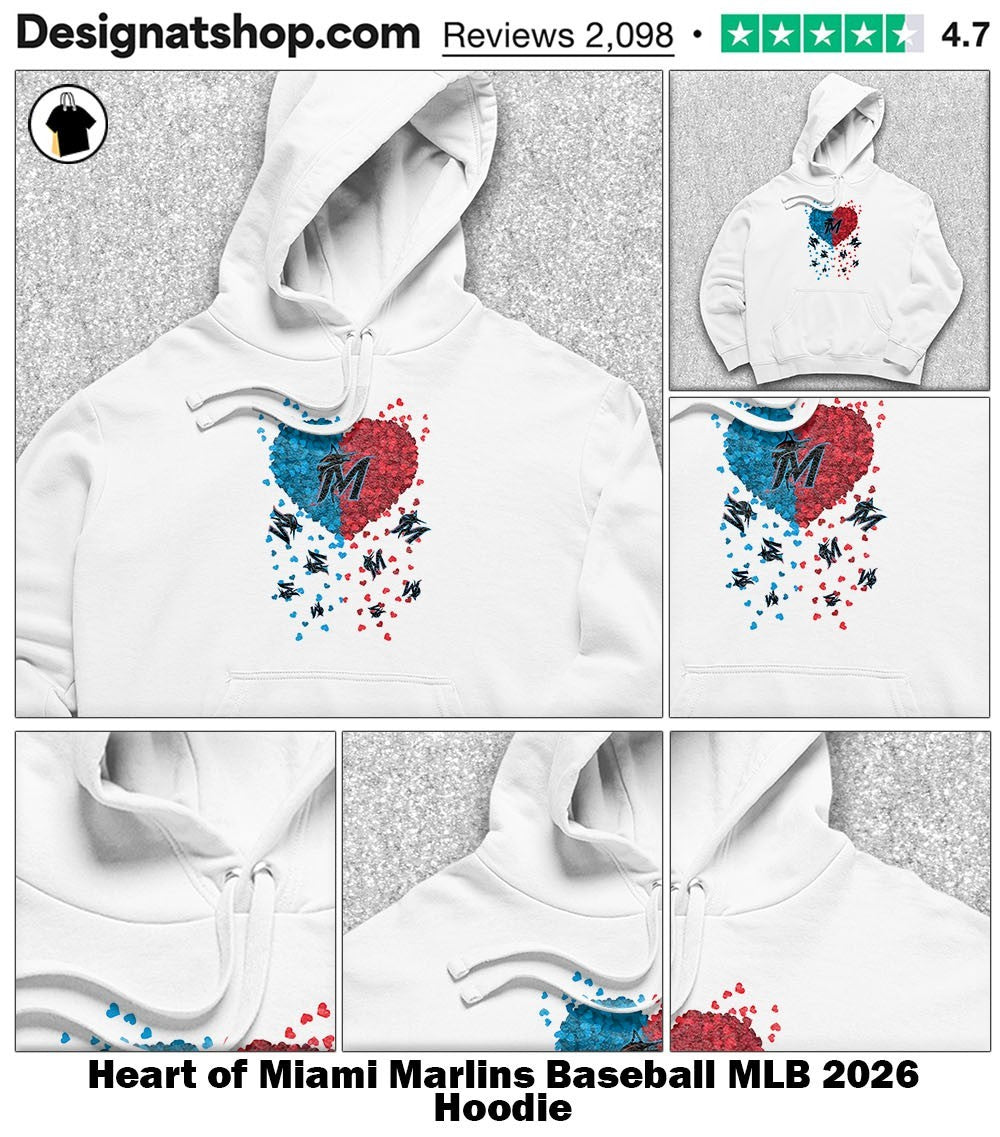 Heart of Miami Marlins Baseball MLB 2026 shirt