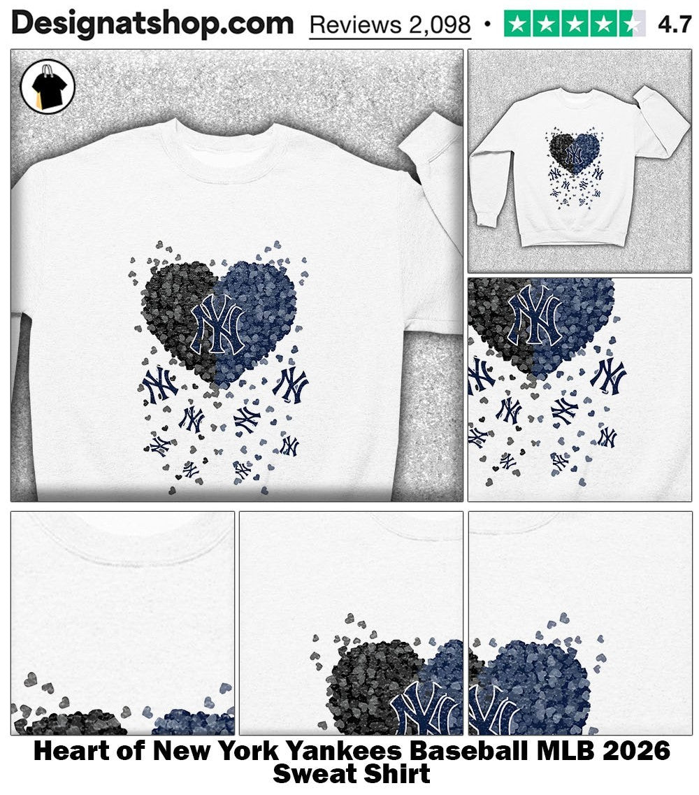 Heart of New York Yankees Baseball MLB 2026 shirt