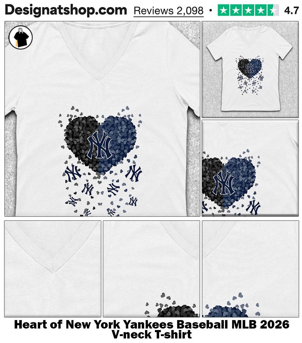 Heart of New York Yankees Baseball MLB 2026 shirt