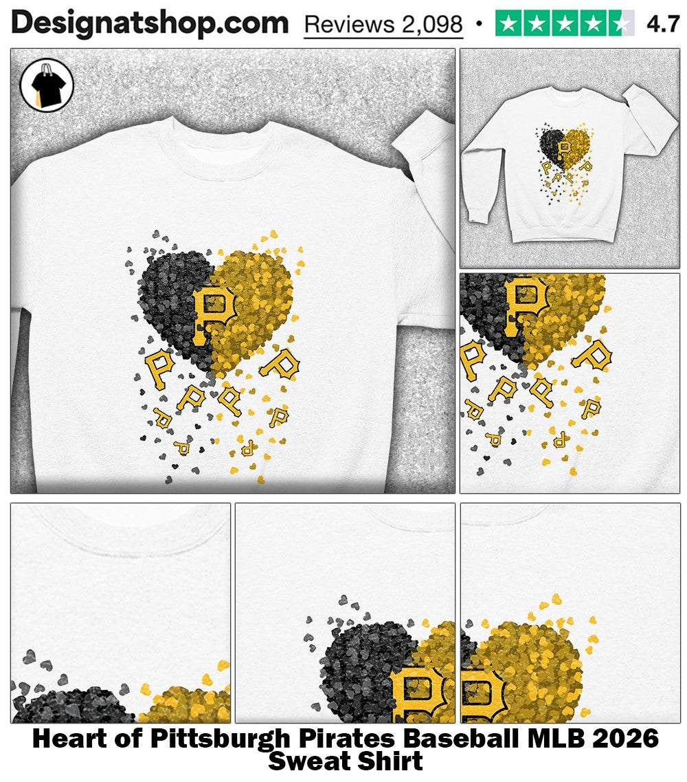 Heart of Pittsburgh Pirates Baseball MLB 2026 shirt