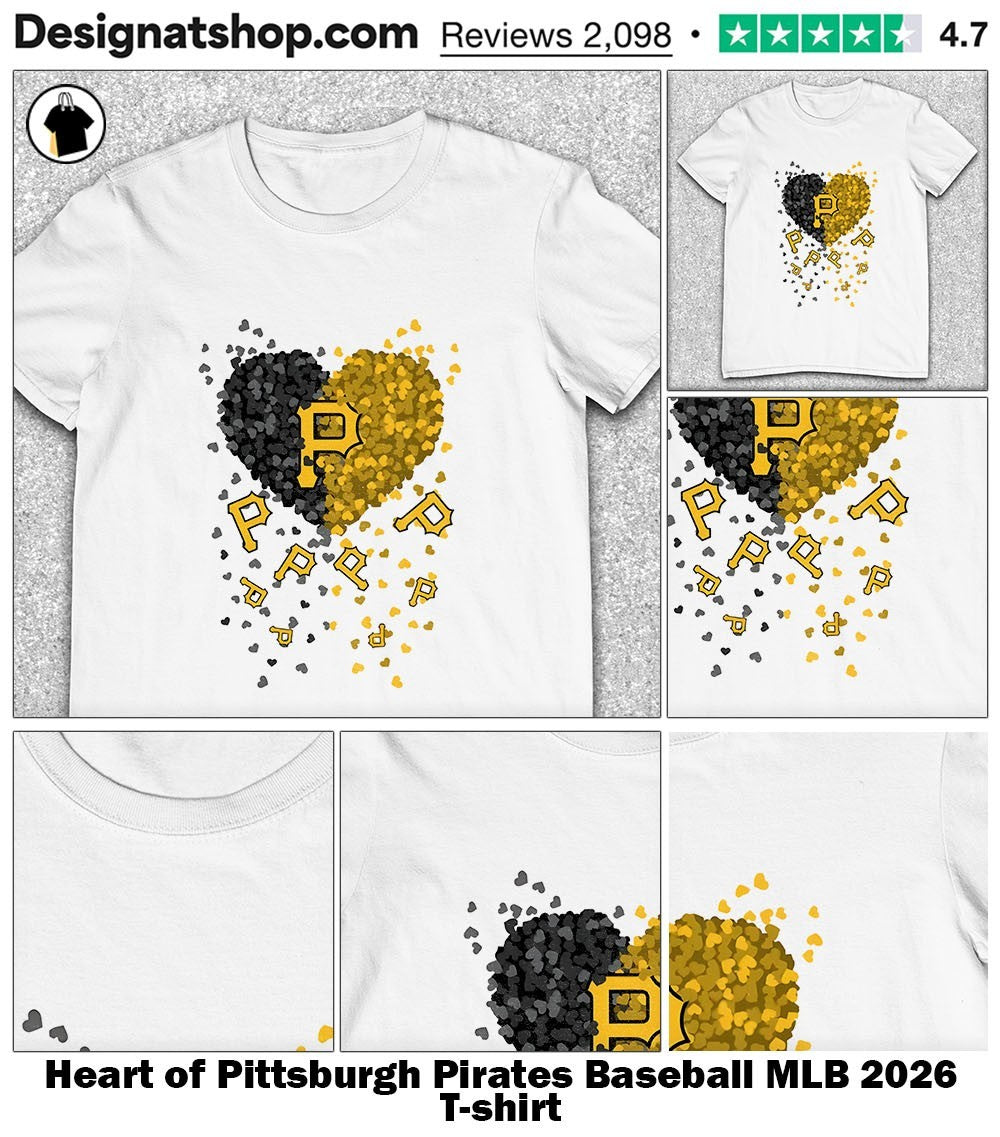 Heart of Pittsburgh Pirates Baseball MLB 2026 shirt