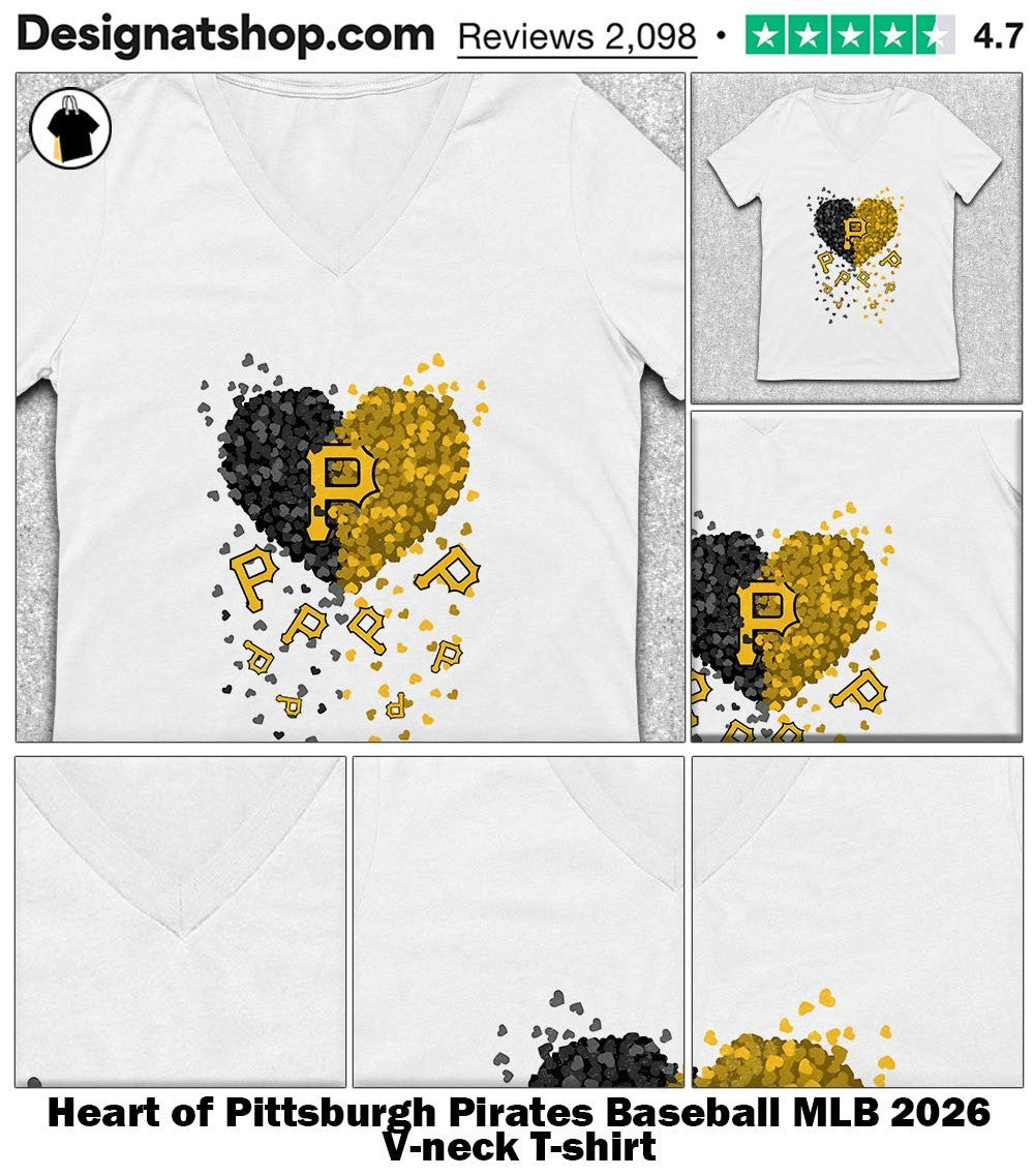 Heart of Pittsburgh Pirates Baseball MLB 2026 shirt