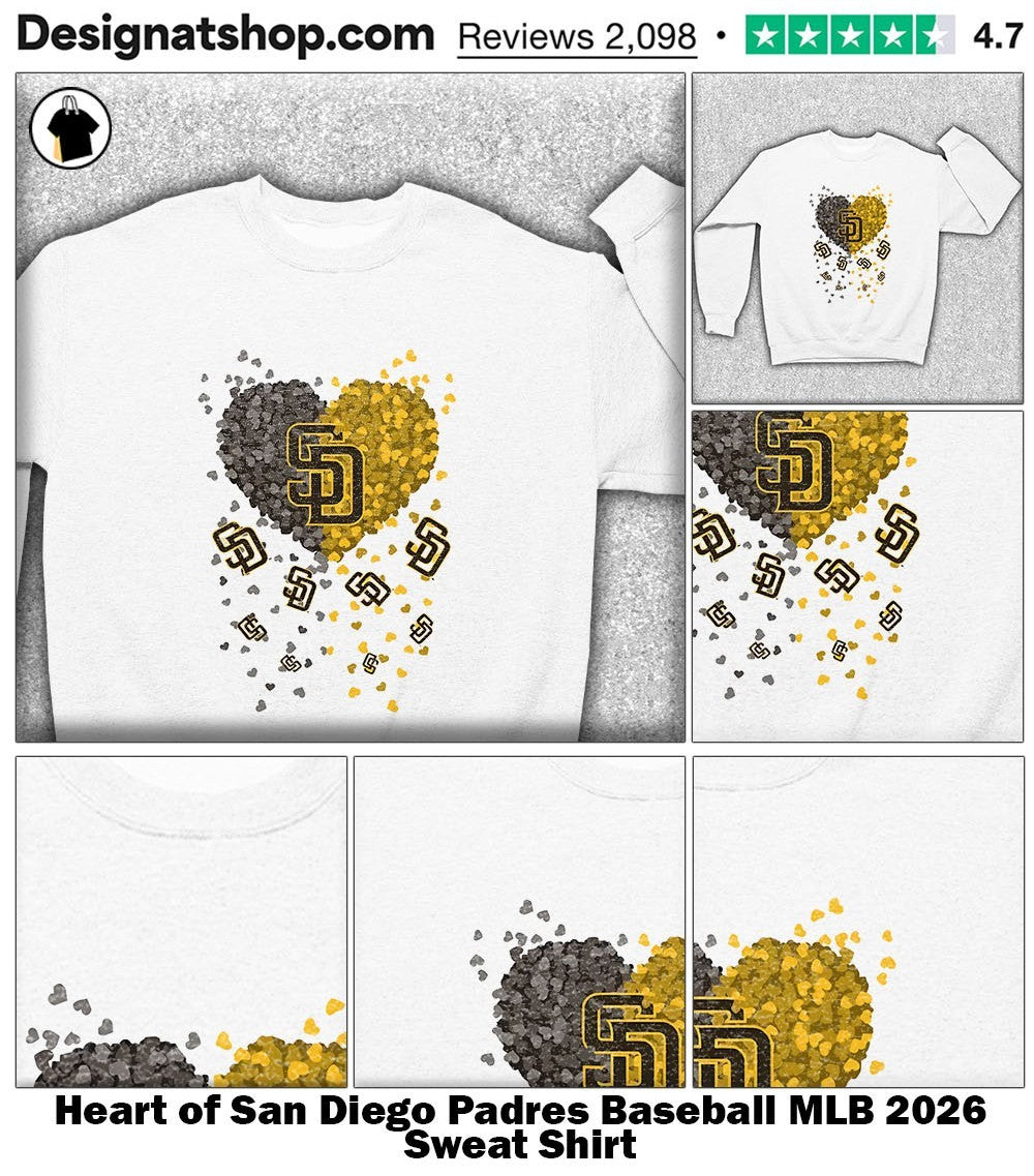 Heart of San Diego Padres Baseball MLB 2026 shirt