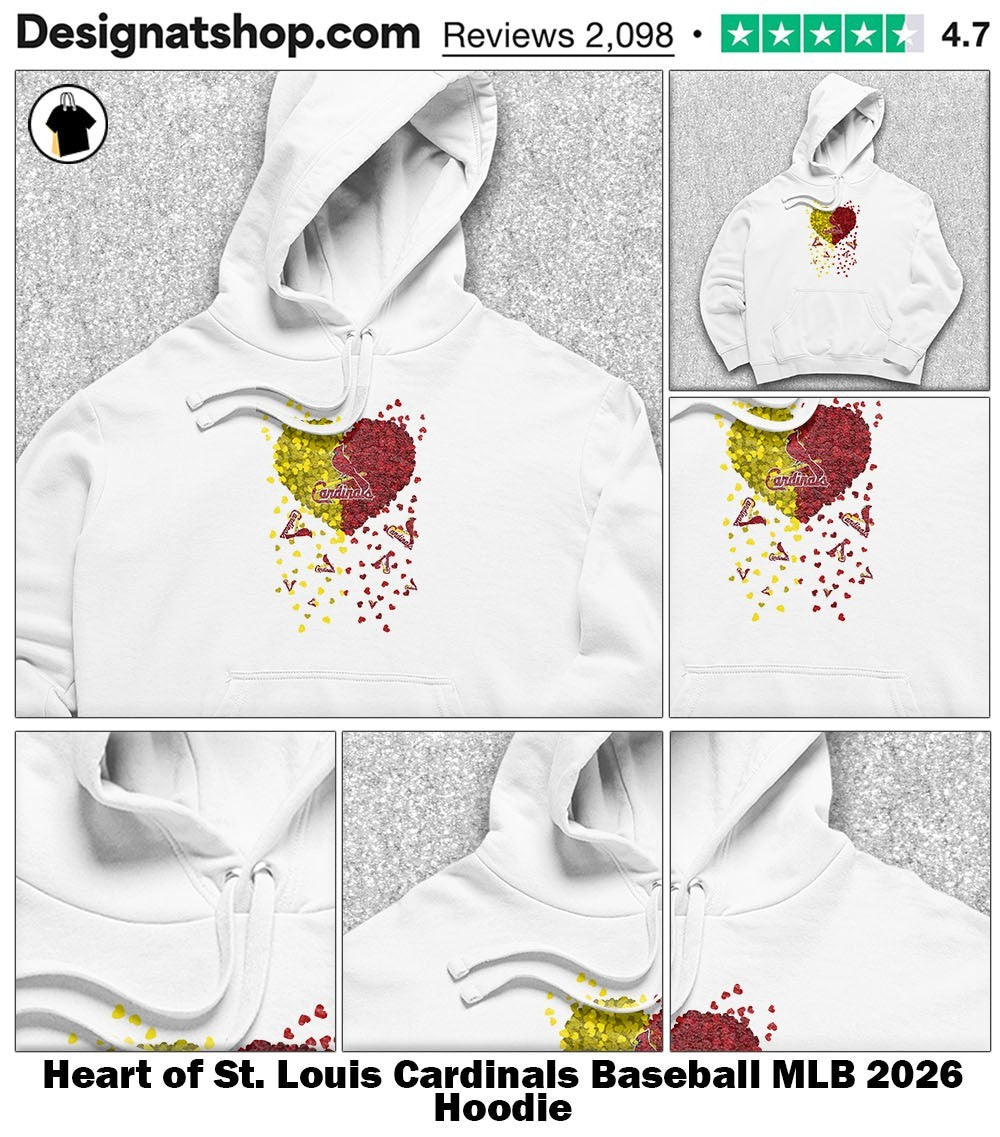 Heart of St. Louis Cardinals Baseball MLB 2026 shirt