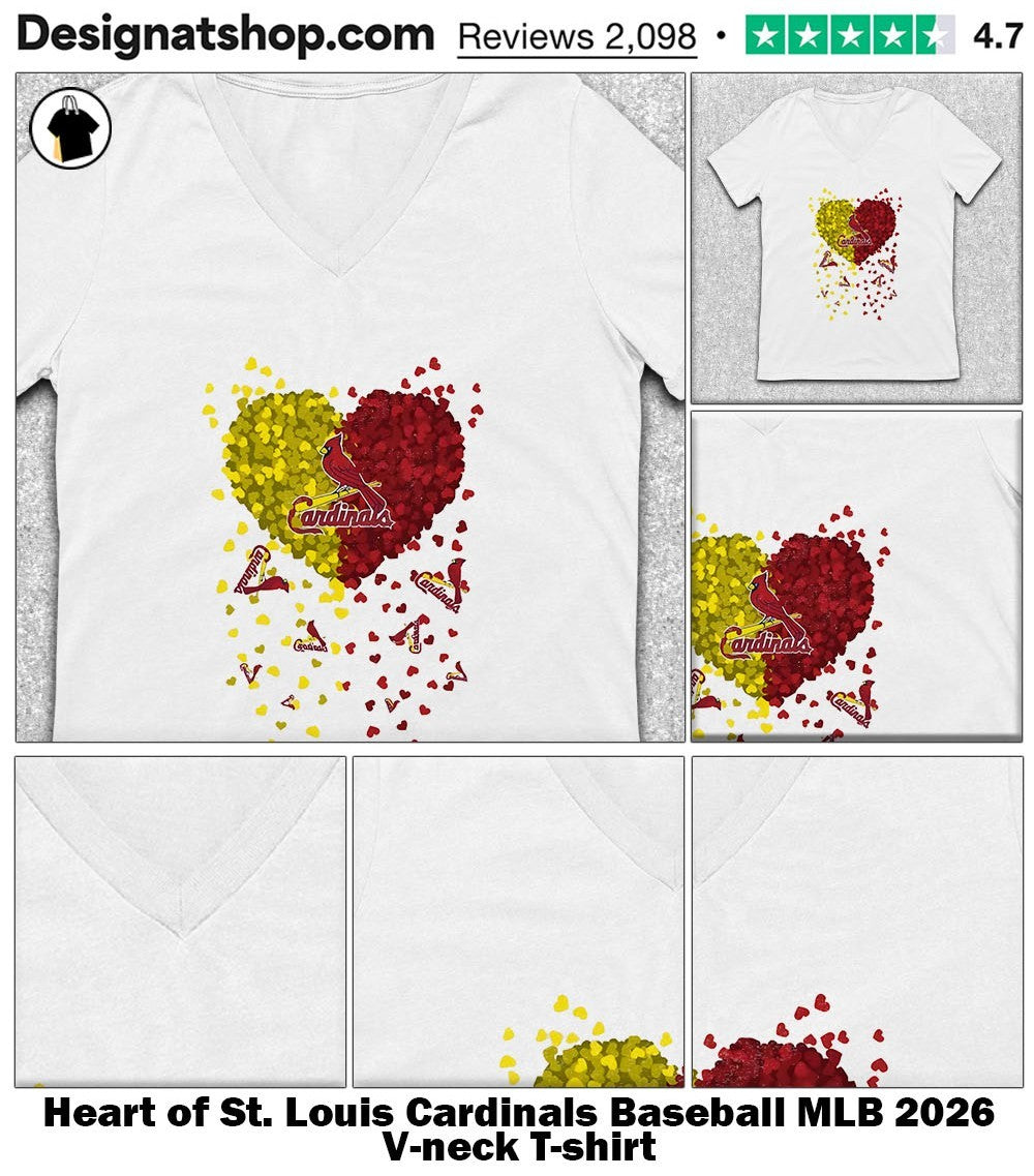 Heart of St. Louis Cardinals Baseball MLB 2026 shirt