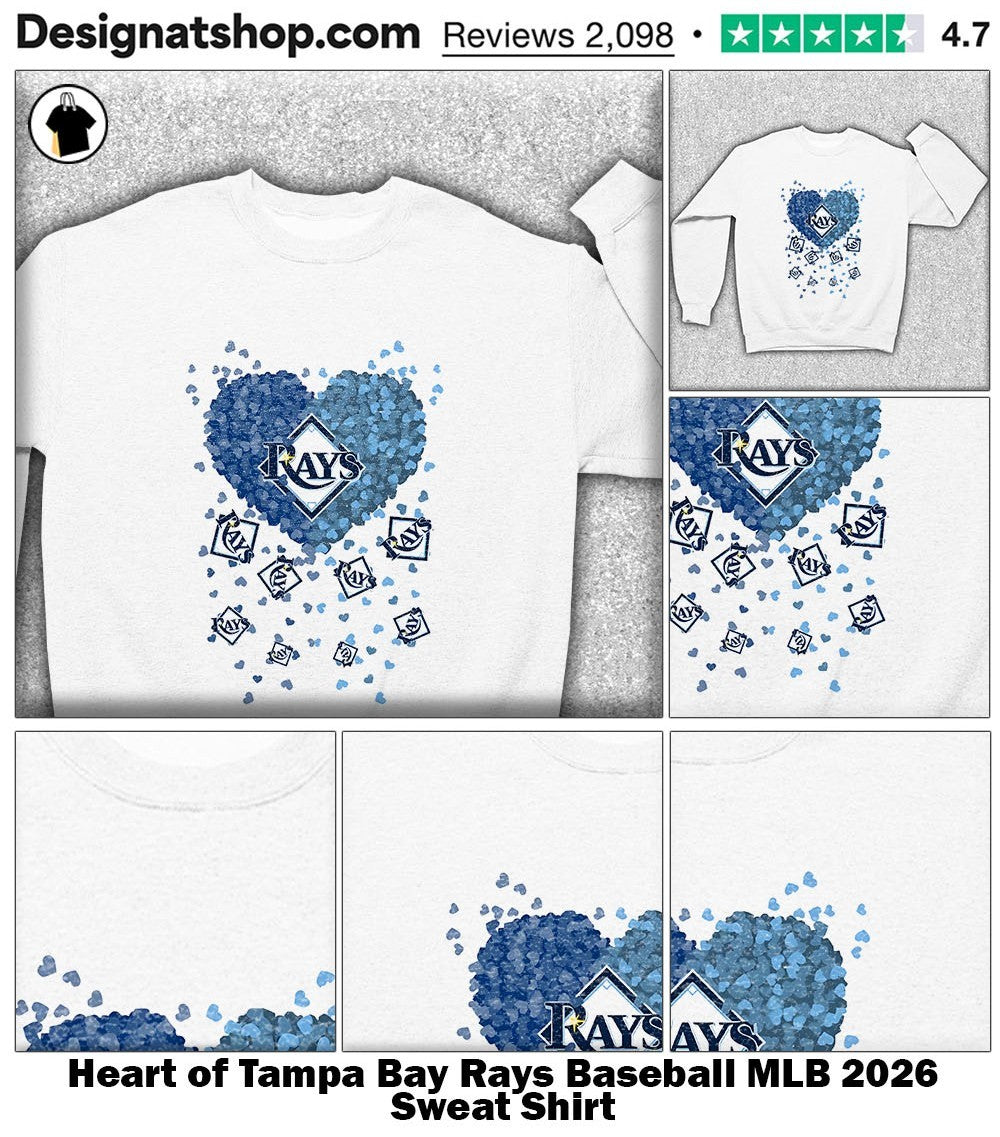Heart of Tampa Bay Rays Baseball MLB 2026 shirt