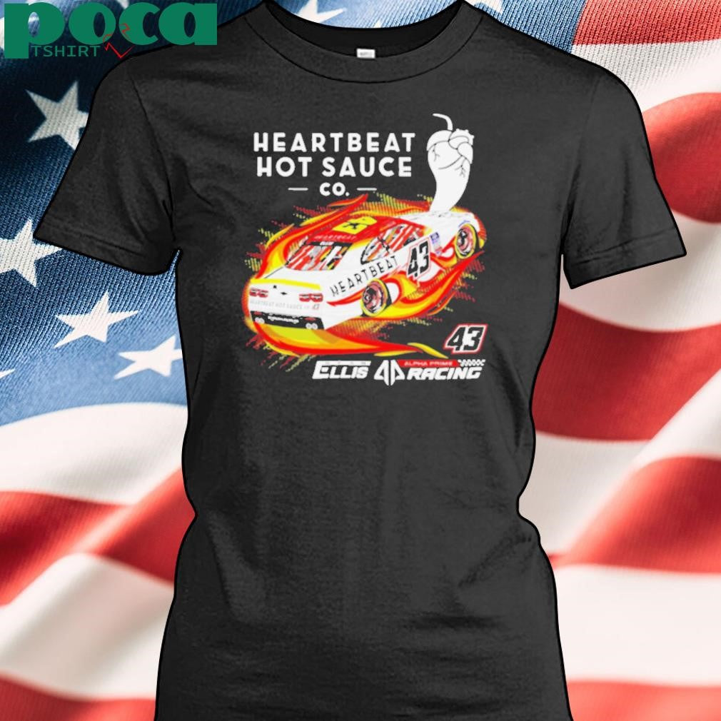 Heartbeat hot sauce Co Ryan Ellis racing shirt