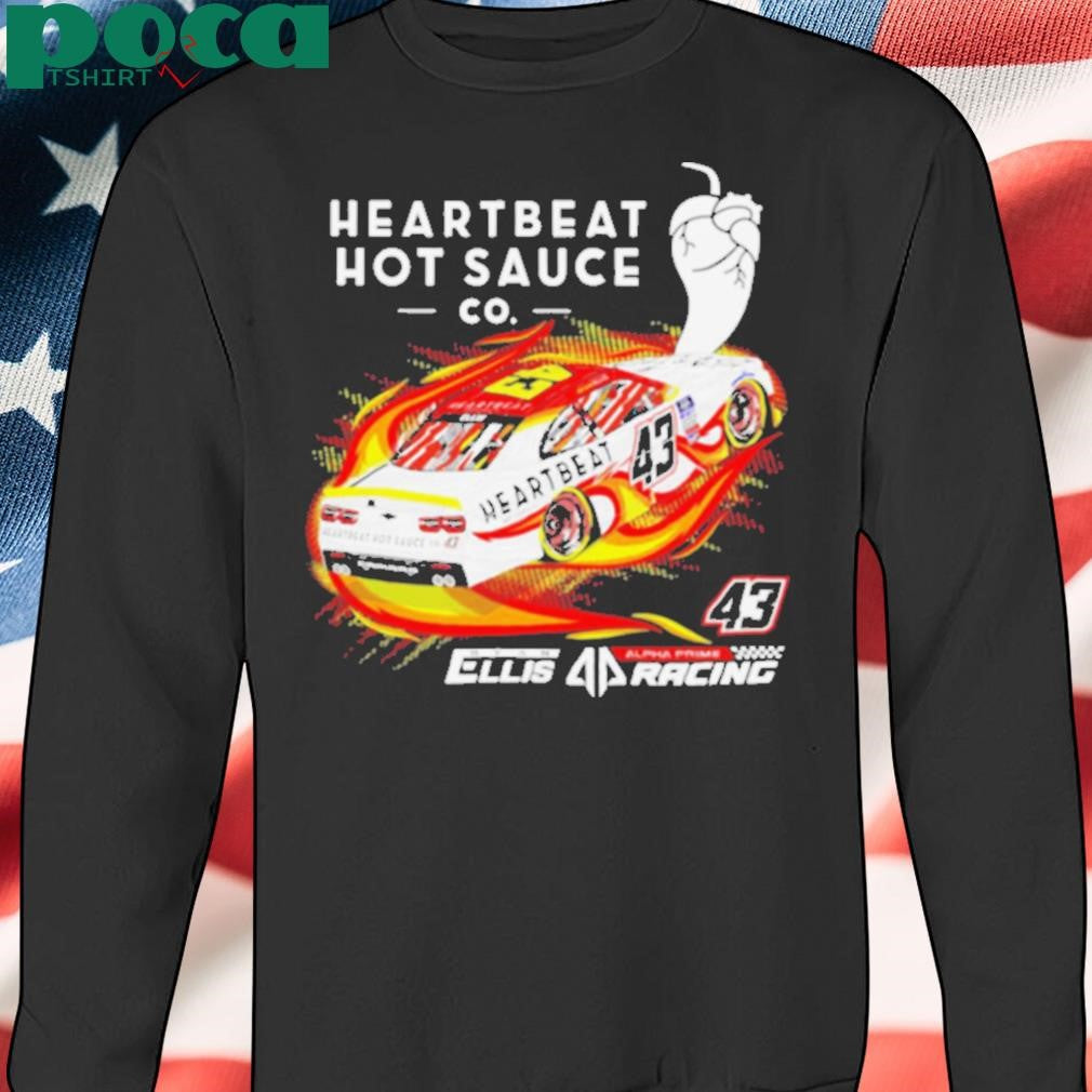 Heartbeat hot sauce Co Ryan Ellis racing shirt