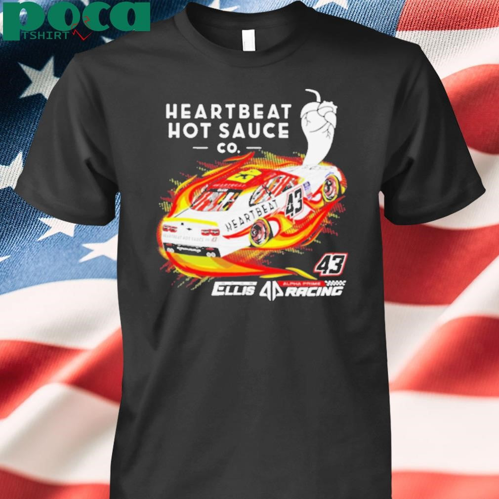 Heartbeat hot sauce Co Ryan Ellis racing shirt
