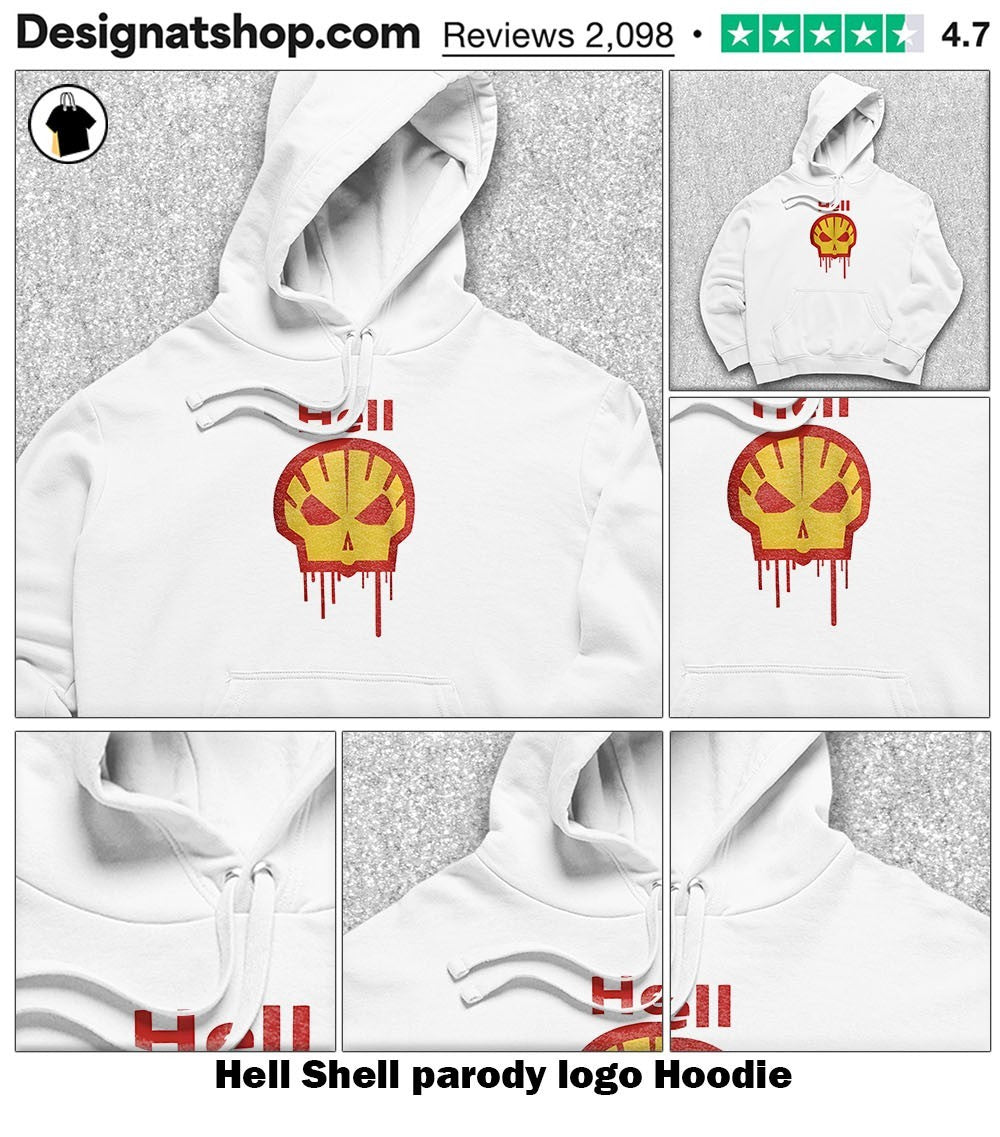 Hell Shell parody logo shirt