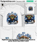 Highland Cow Scotland Soccer no Scotland no party World Cup 2026 shirt