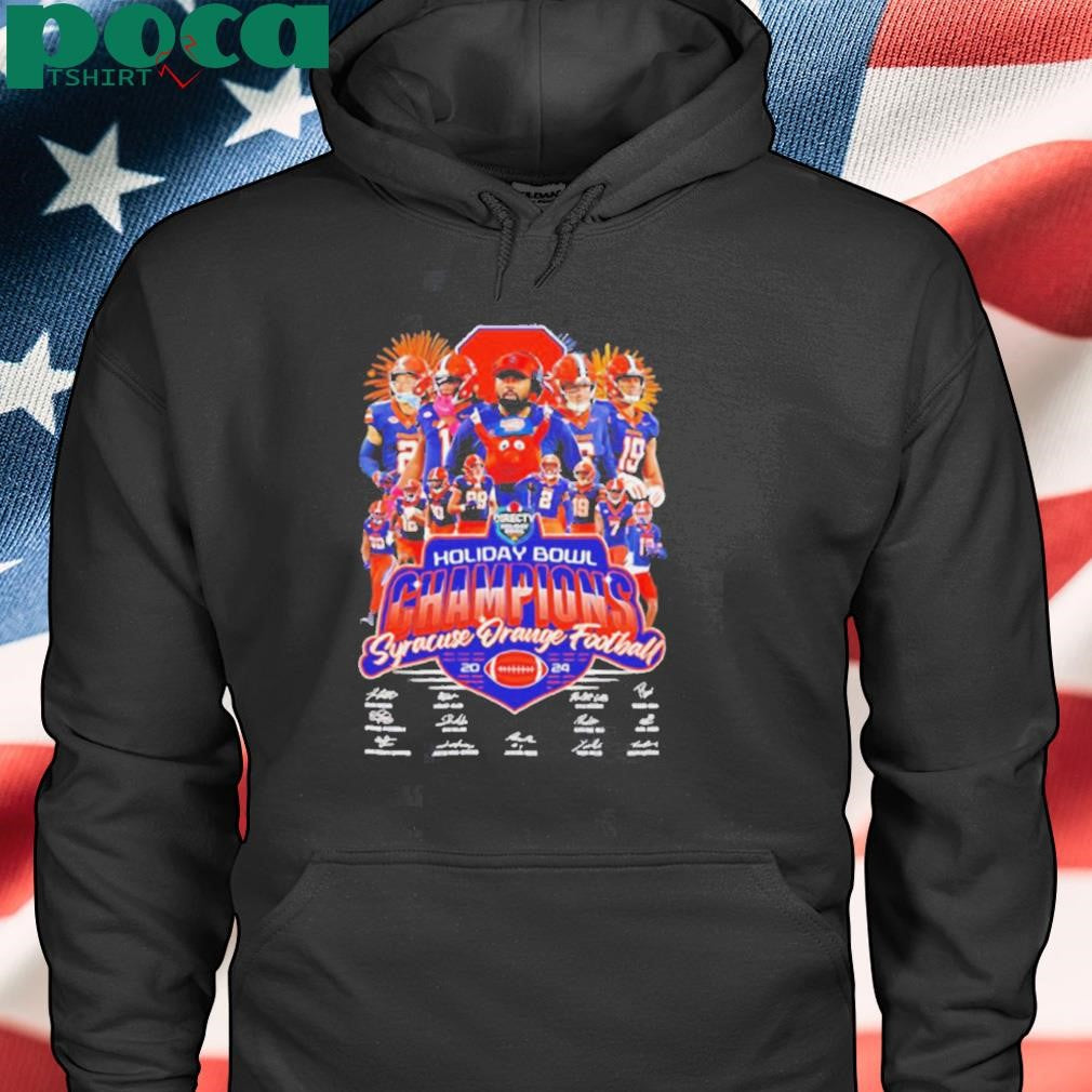 Holiday Bowl Champions Syracuse Orange Football 2024 signatures Best Selling shirt
