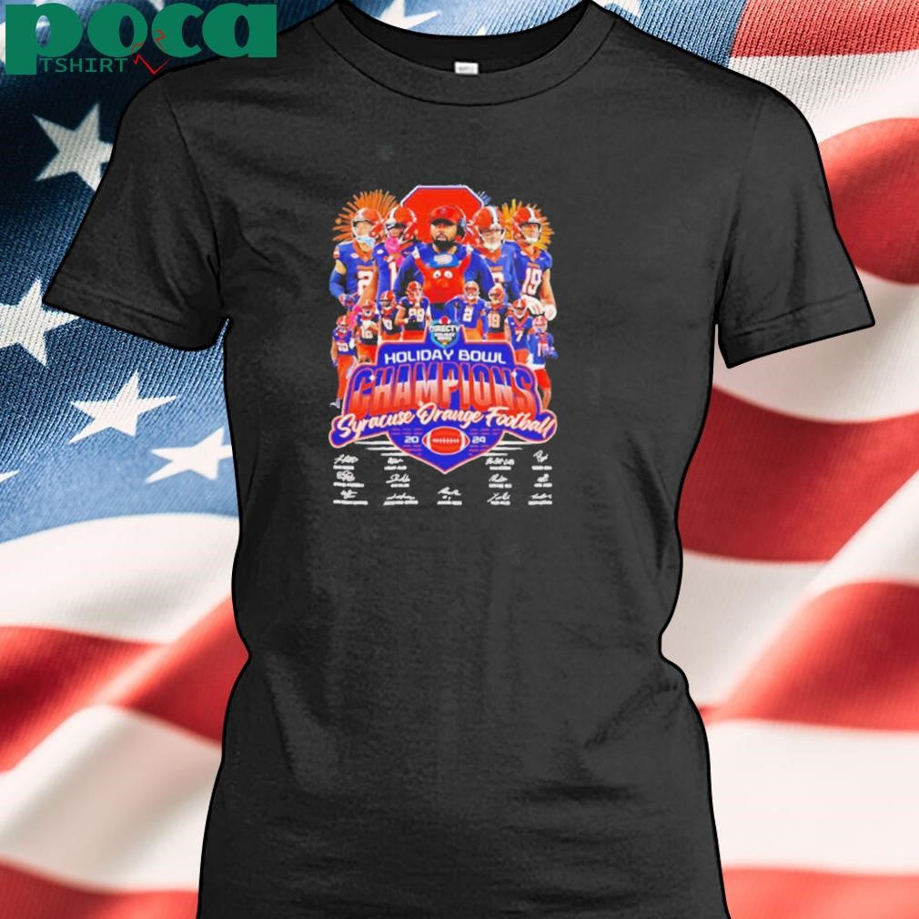 Holiday Bowl Champions Syracuse Orange Football 2024 signatures Best Selling shirt