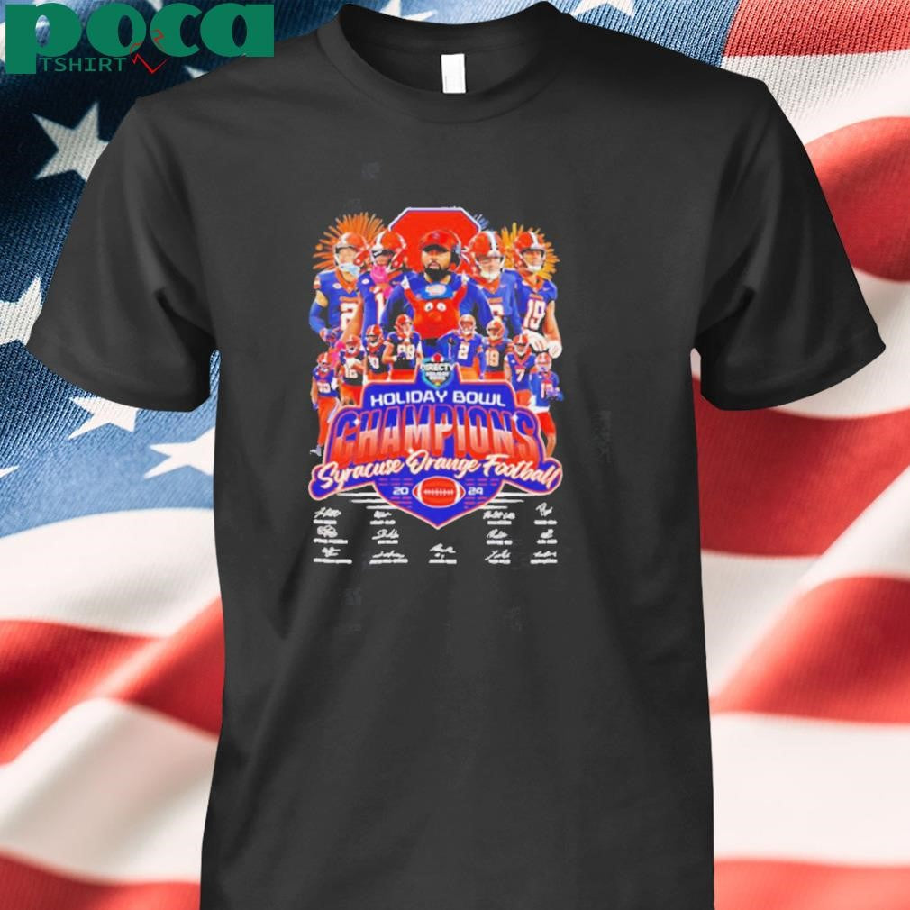 Holiday Bowl Champions Syracuse Orange Football 2024 signatures Best Selling shirt