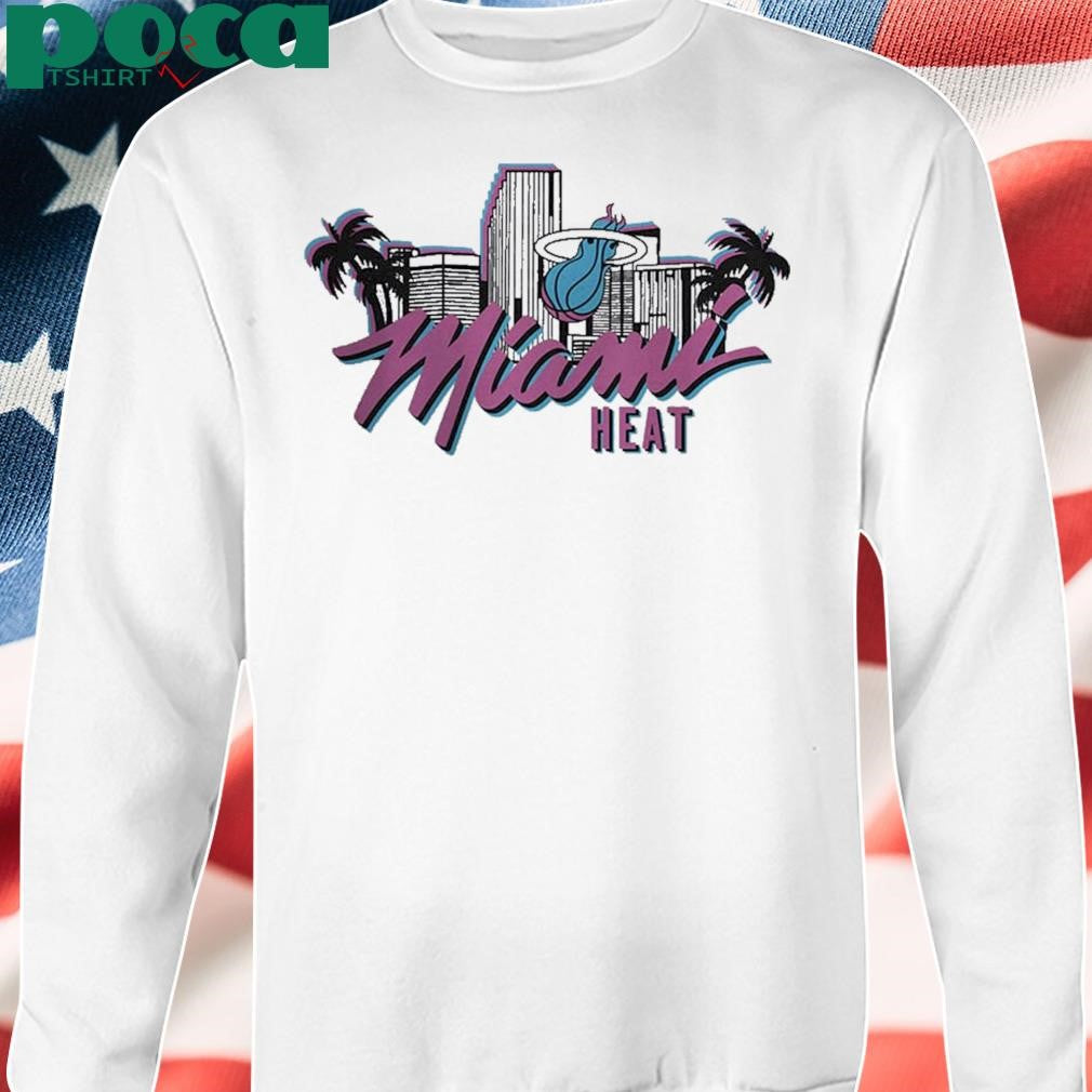 Homage Miami HEAT NBA Original Vice Skyline Tee Unisex T-Shirt