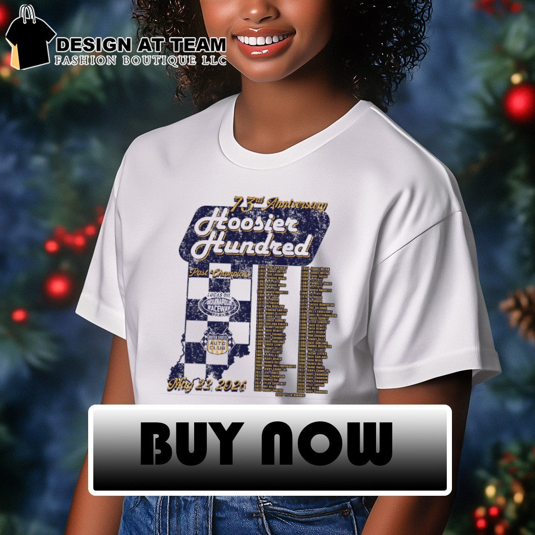 Hoosier Hundred 73rd Anniversary Lucas Oil Indianapolis Raceway Park Past Champions shirt