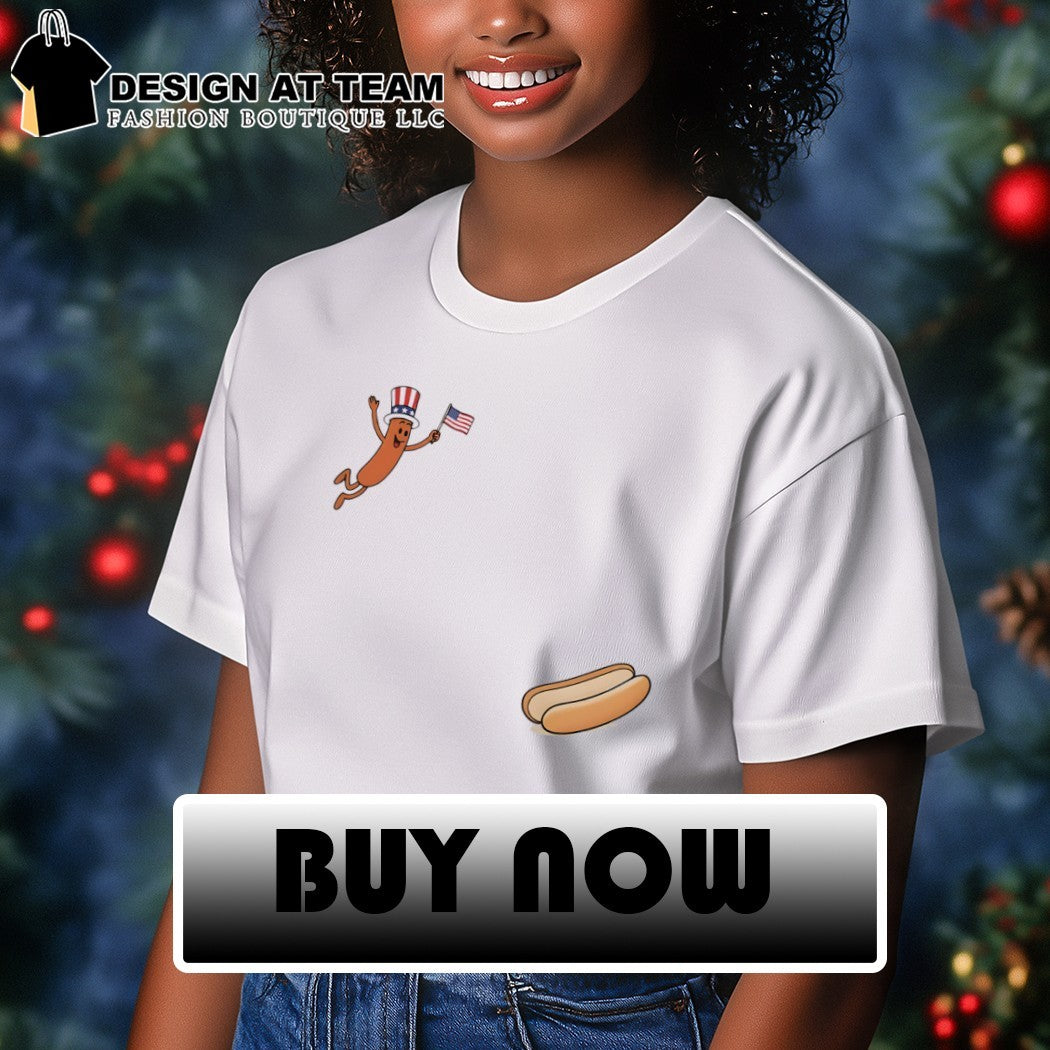 Hotdog Uncle Sam fly Freedom American flag 4th of July 2026 shirt