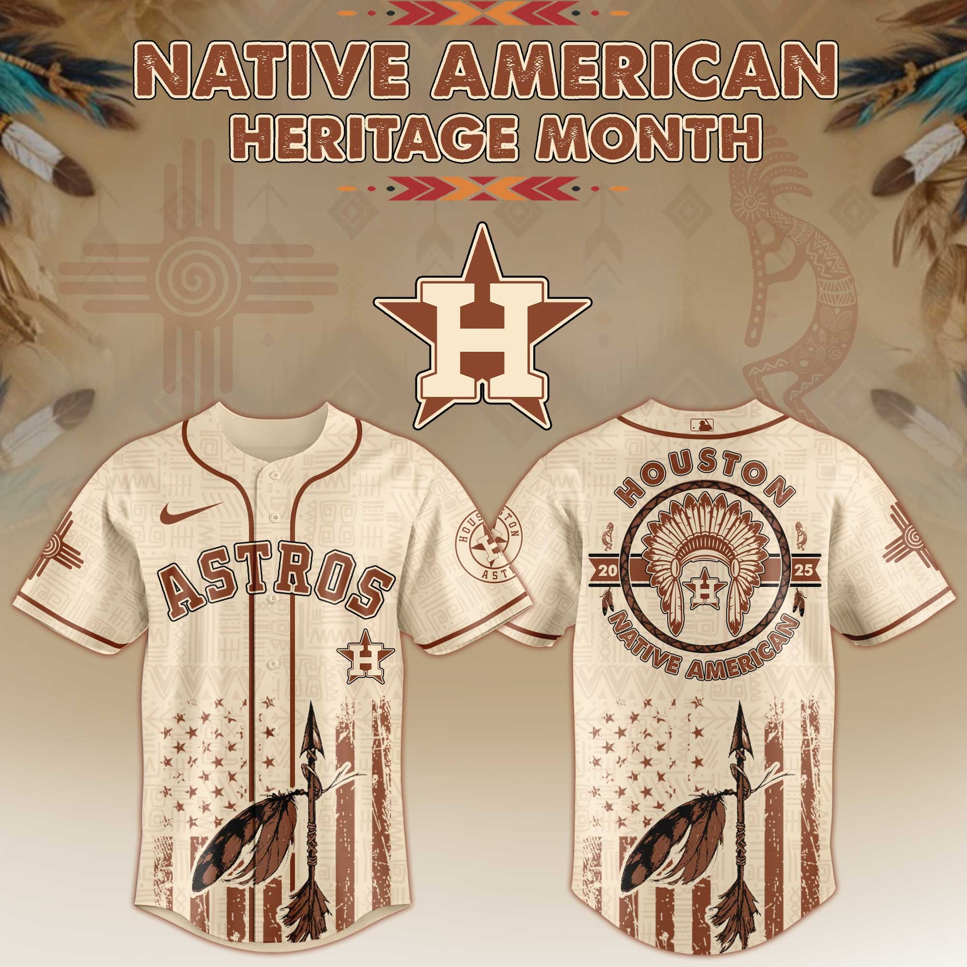 Houston Astros Native American Heritage Month Jersey 2025