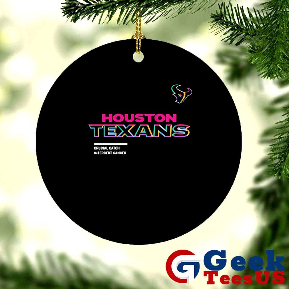 Houston Texans Football 2025 Crucial Catch Intercept Cancer T-shirt