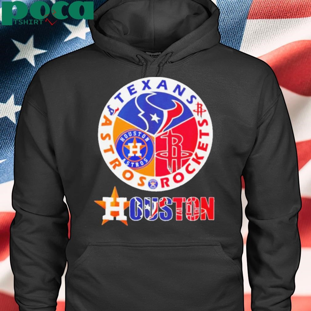 Houston sports Texans Rockets Astros logo shirt