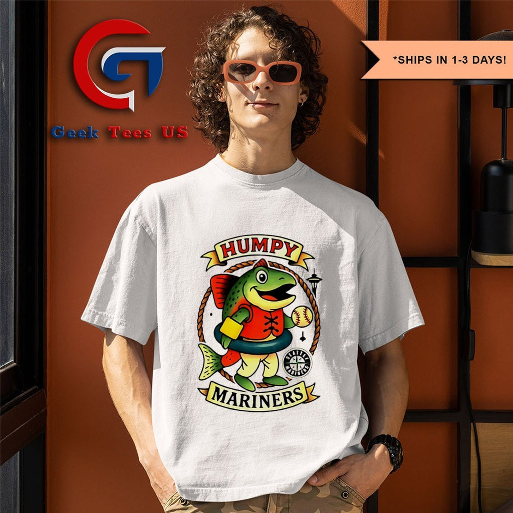 Humpy Salmon mascot Seattle Mariners MLB 2025 shirt