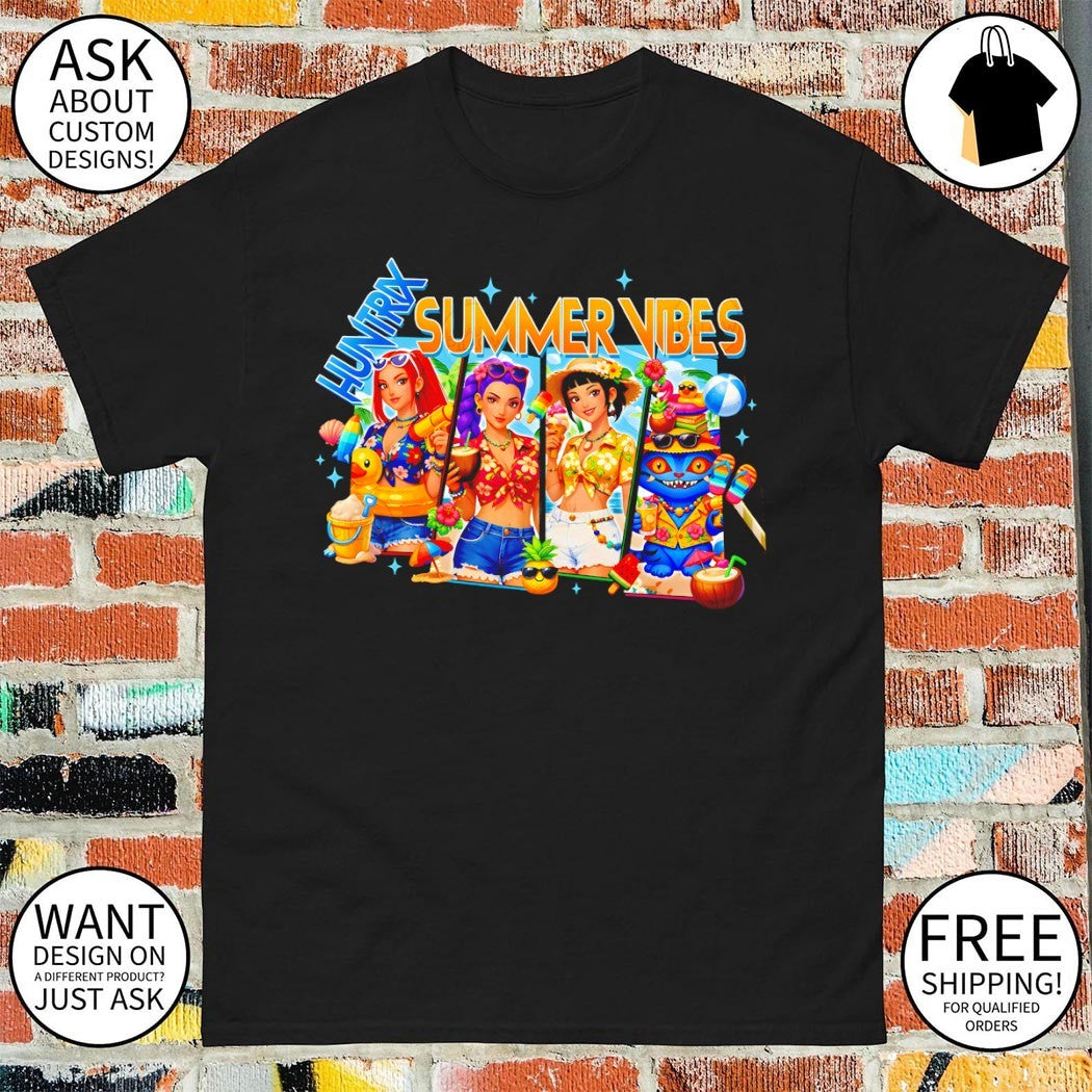 Huntrix Girl and TropicVille Kpop Summer graphic shirt