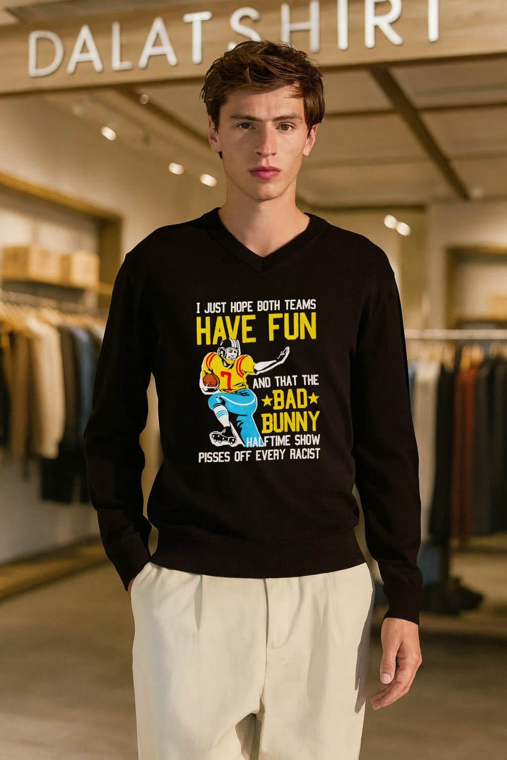 I Hope Both Teams Have Fun Bad Bunny Halftime Show shirt