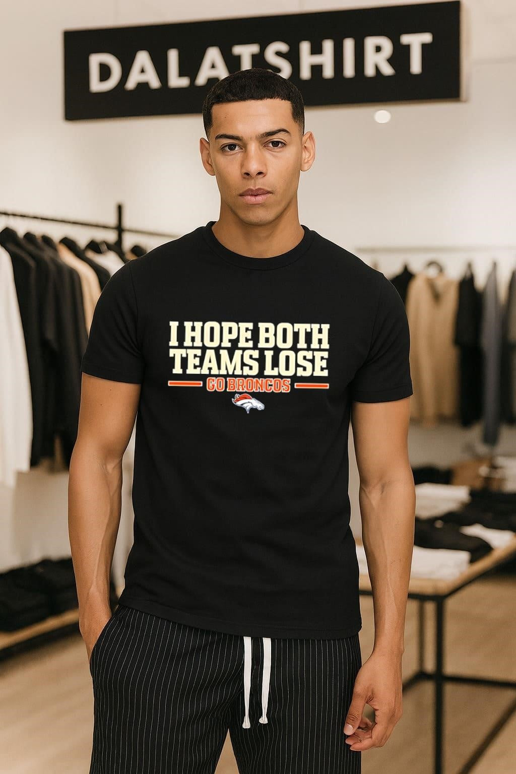 I Hope Both Teams Lose Go Broncos Football Logo shirt