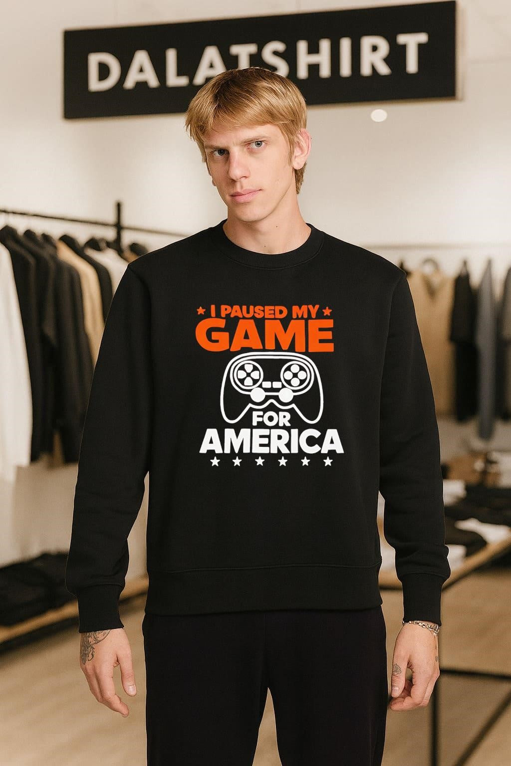 I Paused My Game For America Video Game shirt