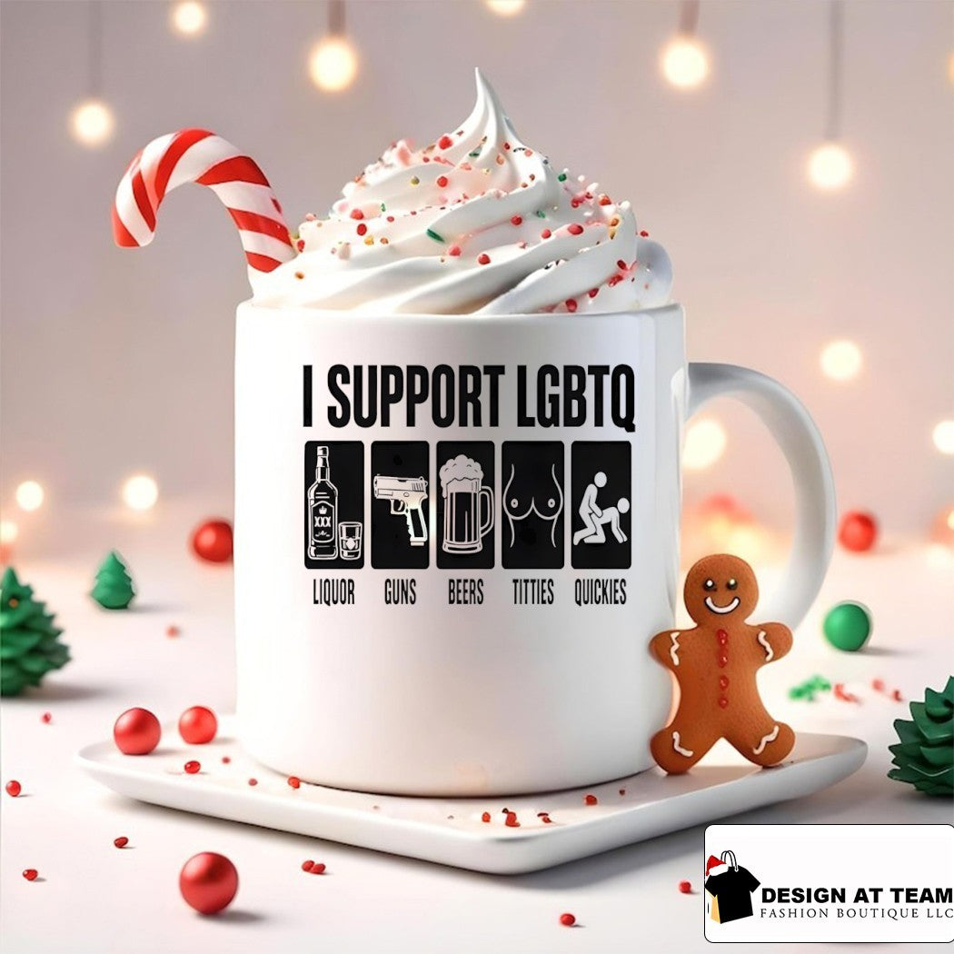 I Support LGBTQ liquor guns beers tittles quickies Pride Month 2026 shirt
