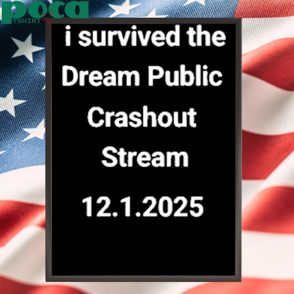 I Survived the Dream Public Crashout Stream 2025 T-Shirt
