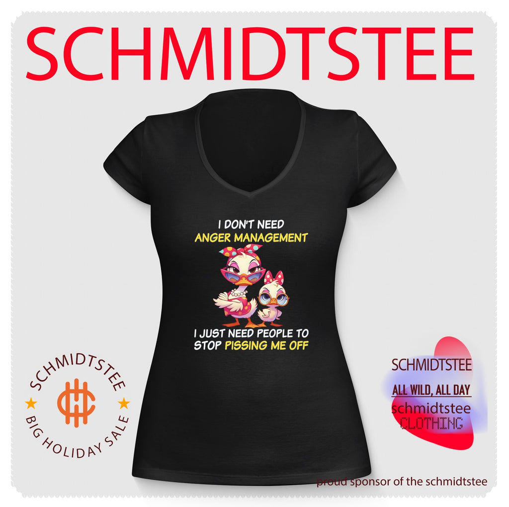 I dont’t need anger management I just need people to stop pissing me off cartoon duck shirt