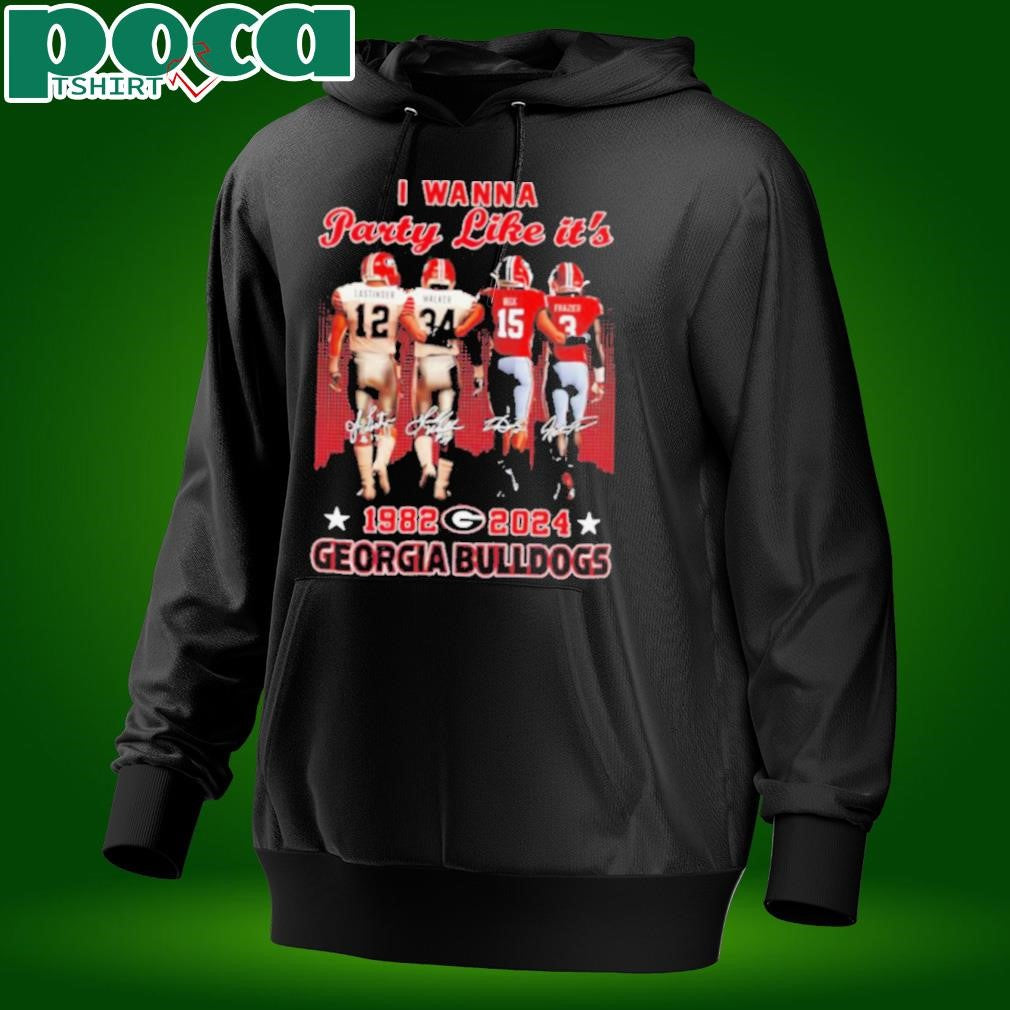 I wanna party like it’s Lastinger Walker Beck and Frazier 1982 2024 Georgia Bulldogs shirt