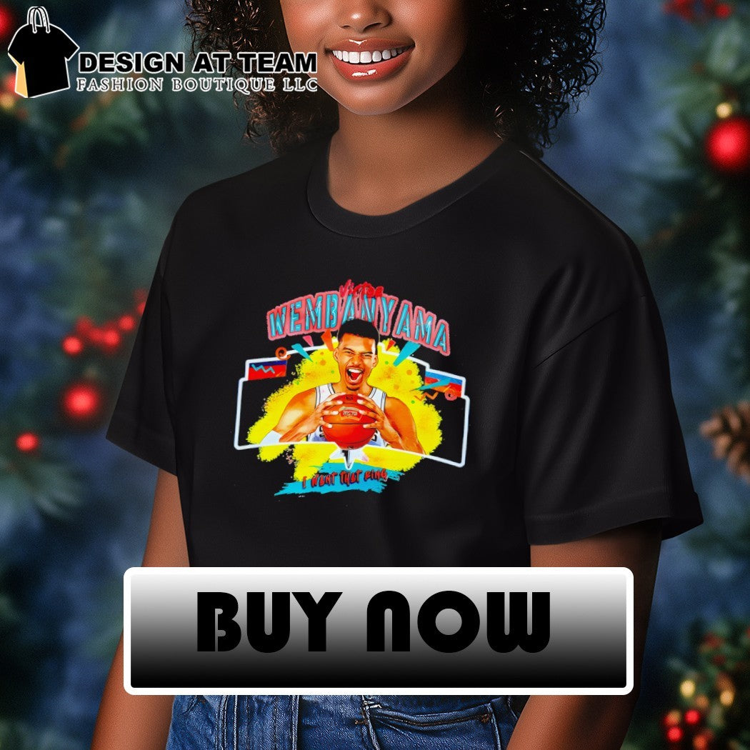 I want the ring Victor Wembanyama San Antonio Spurs I want that ring shirt