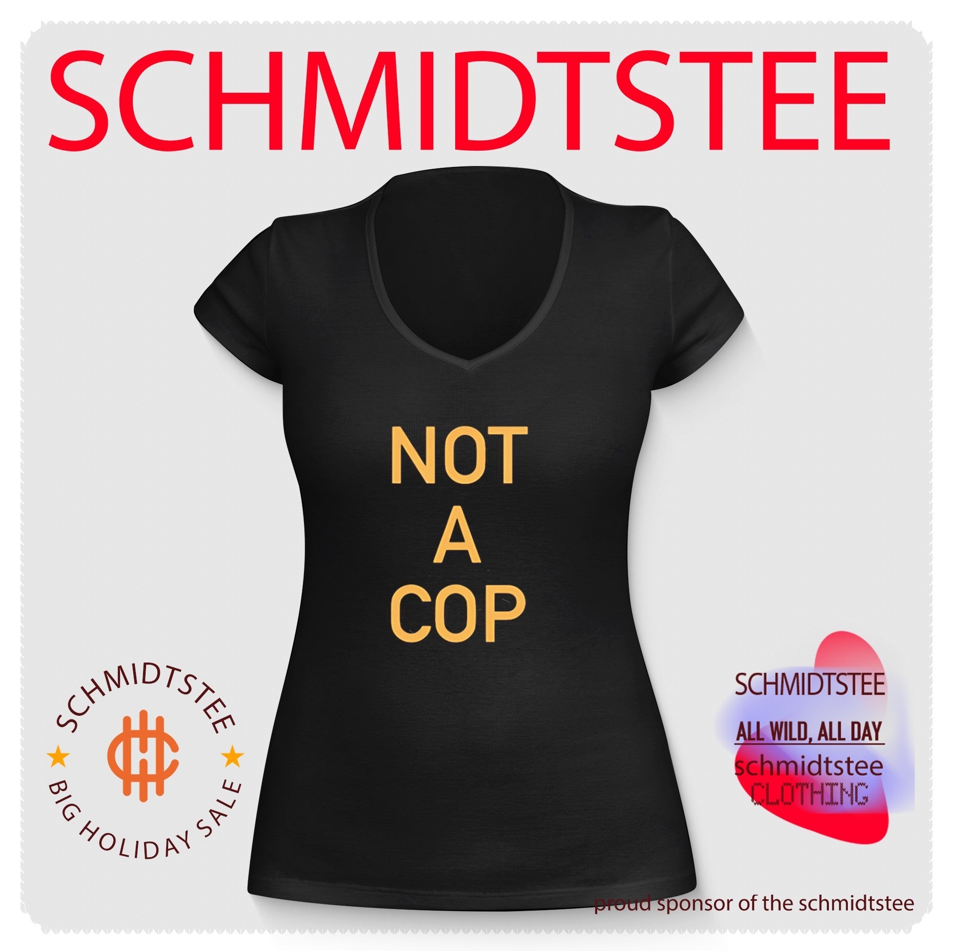 Not a Cop undercover funny humor law enforcement shirt