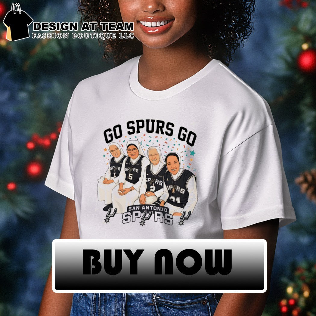 Nuns cartoon Go Spurs Go San Antonio Spurs Basketball NBA 2026 shirt