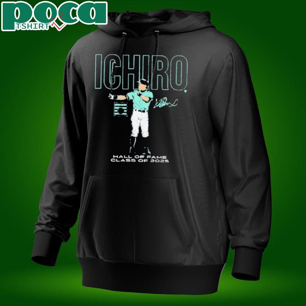 Ichiro Suzuki Seattle Mariners National Baseball Hall of Fame Inductee Class of 2025 Signature t shirt
