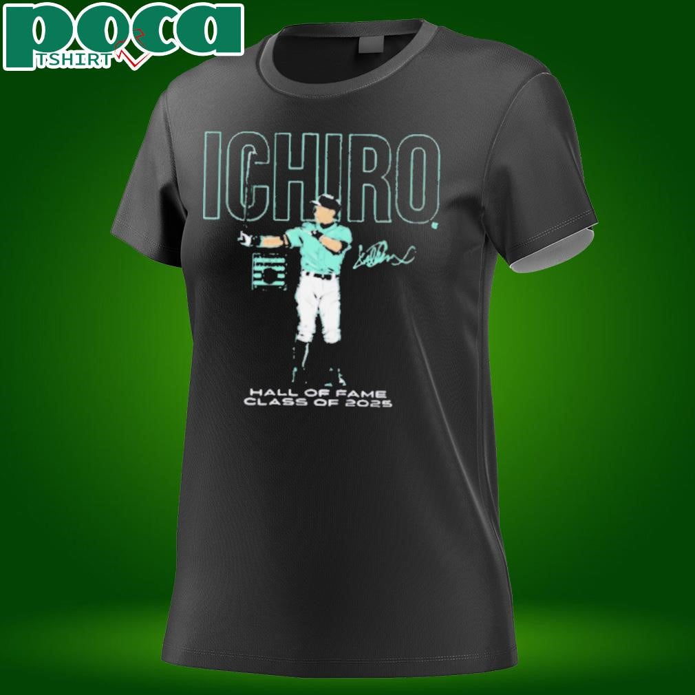 Ichiro Suzuki Seattle Mariners National Baseball Hall of Fame Inductee Class of 2025 Signature t shirt