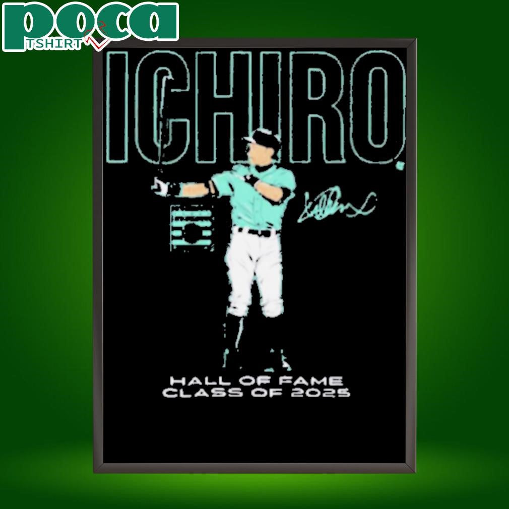 Ichiro Suzuki Seattle Mariners National Baseball Hall of Fame Inductee Class of 2025 Signature t shirt
