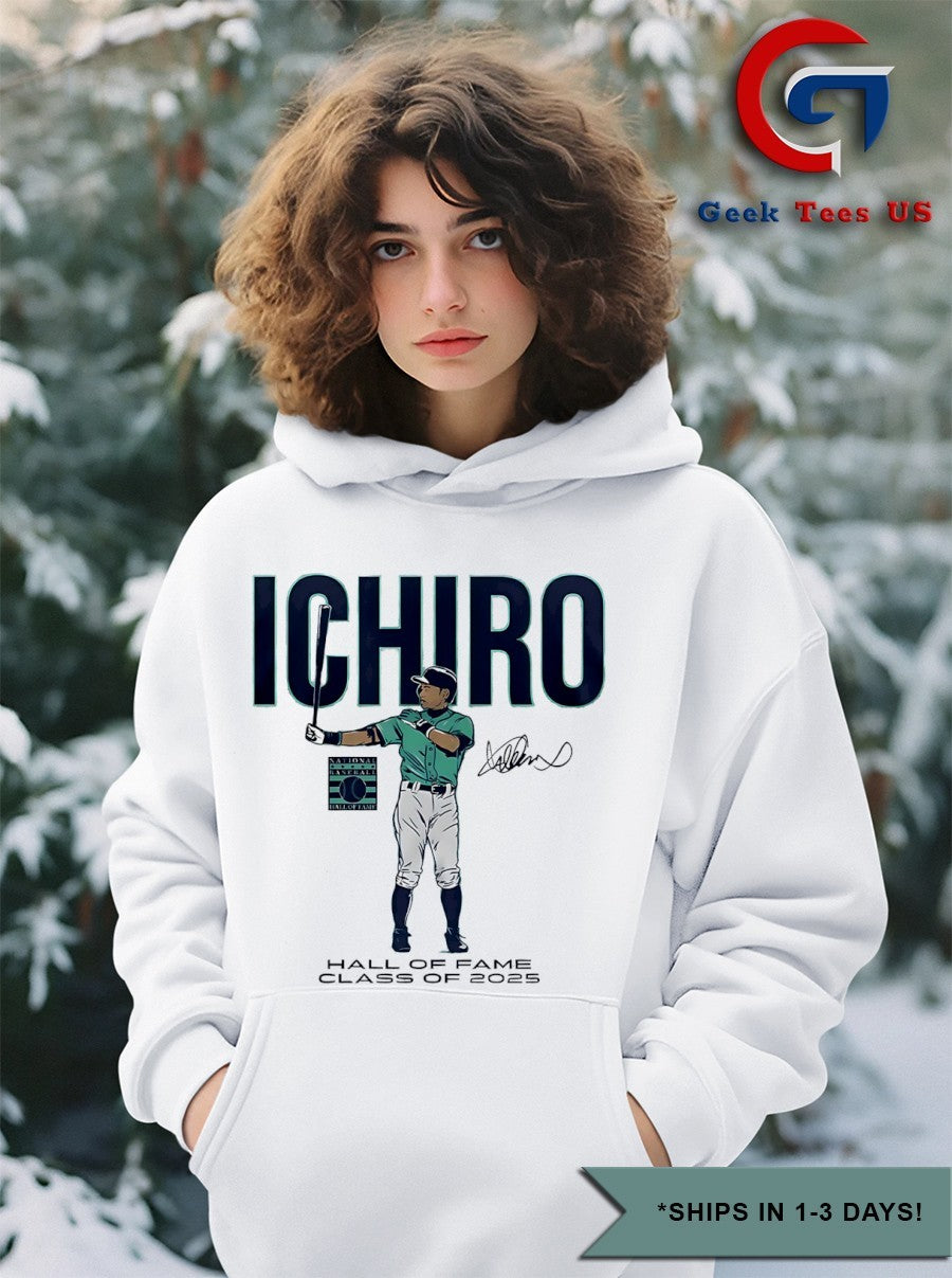 Ichiro Suzuki no.51 Seattle Mariners Hall of Fame 2025 signature shirt
